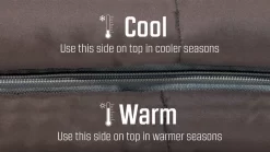 Outwell Contour Supreme Slaapzak - Grijs -Bo-Camp Winkel 1069 1900 5709388112675 contour supreme coffee feature photo9