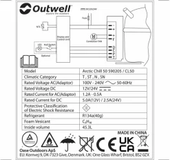 Outwell Arctic Chill 50 Compressor Koelbox - 45 Liter - Blauw 28 Outwell Arctic Chill 50 Compressor Koelbox - 45 Liter - Blauw -Bo-Camp Winkel 1069 1900 arctic chill 45 13