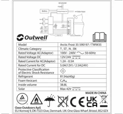 Outwell Arctic Frost 35 Compressor Koelbox - 39 Liter - Grijs 38 Outwell Arctic Frost 35 Compressor Koelbox - 39 Liter - Grijs -Bo-Camp Winkel 1070 1900 arctic frost 39 18