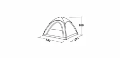 Easy Camp Comet 200 Koepeltent - 2 Personen -Bo-Camp Winkel 120338 comet 200 drawing perspective2