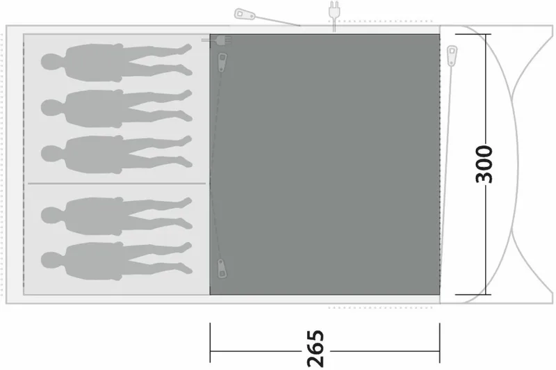 Outwell Greenwood 5 Vloerkleed - Grijs - 265 X 300 Cm 5 Outwell Greenwood 5 Vloerkleed - Grijs - 265 X 300 Cm - Afbeelding 3