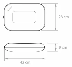 Vaude Pump Pillow Reiskussen - Rood -Bo-Camp Winkel 12826 g