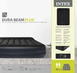 Intex Pillow Rest Raised Luchtbed - Queensize (152 Cm) -Bo-Camp Winkel 1810 1900 64124nd pkg 2023 300