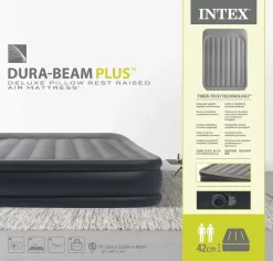 Intex Deluxe Pillow Rest Raised Luchtbed - Queensize (152 Cm) -Bo-Camp Winkel 1812 1900 64136nd pkg 2023 300