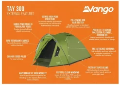 Vango Tay 300 Koepeltent - 3 Persoons - Groen -Bo-Camp Winkel 1900 1783 tay 300 3