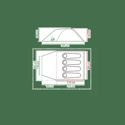 Coleman Darwin 4 Plus Koepeltent - 4 Persoons -Bo-Camp Winkel 1900 1900 coleman darwin 4 plus 1