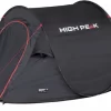 High Peak Vision 2 Pop-up Tent - 2 Persoons - Zwart -Bo-Camp Winkel 699 1200 4001690102803.pt02