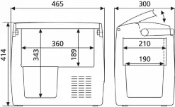 Dometic CoolFreeze CDF 18 Autokoelbox - 18L -Bo-Camp Winkel 737 1200 900 900 dometic coolfreeze cdf 18 7