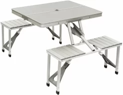 Bo-Camp 136 X 85 Inklapbare Picknicktafel - Aluminium
