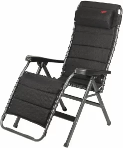 Crespo Air-Deluxe AP-232 Relaxstoel - Zwart -Bo-Camp Winkel 900 596 1104922 02