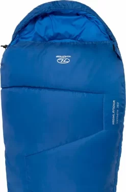 Highlander Sleepline 350 Mummy Slaapzak - Blauw -Bo-Camp Winkel 900 900 sb232 db top