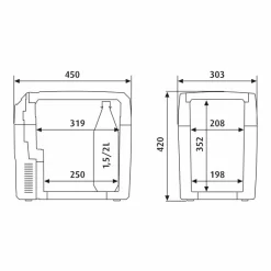 Dometic TropiCool TCX 21 Elektrische Koelbox - 21 Liter -Bo-Camp Winkel 900 900 tc21fl 9105302085 p400 t400