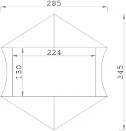 ESVO Sleedoorn Trekkerstent - 2 Personen -Bo-Camp Winkel 932 900 esvo sleedoorn tekening