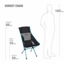 Helinox Sunset Chair Campingstoel - Groen -Bo-Camp Winkel 99775 helinox sunset chair lichtgewicht stoel 1