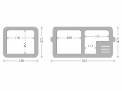 Dometic CFX3 95DZ Compressor Koelbox - 94 Liter -Bo-Camp Winkel cfx3 95
