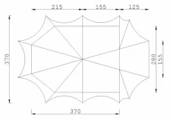 ESVO Bedouin 280 Piramidetent - 3-4 Persoons -Bo-Camp Winkel esvo bedouin 280 1