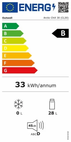 Outwell Arctic Chill 30 Compressor Koelbox - 29 Liter - Blauw -Bo-Camp Winkel getimage