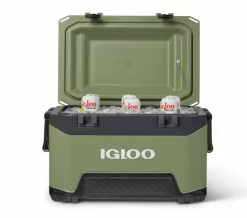 Igloo BMX 52 Passieve Koelbox - 49 Liter - Olijfgroen -Bo-Camp Winkel igloo bmx 52 groen 4